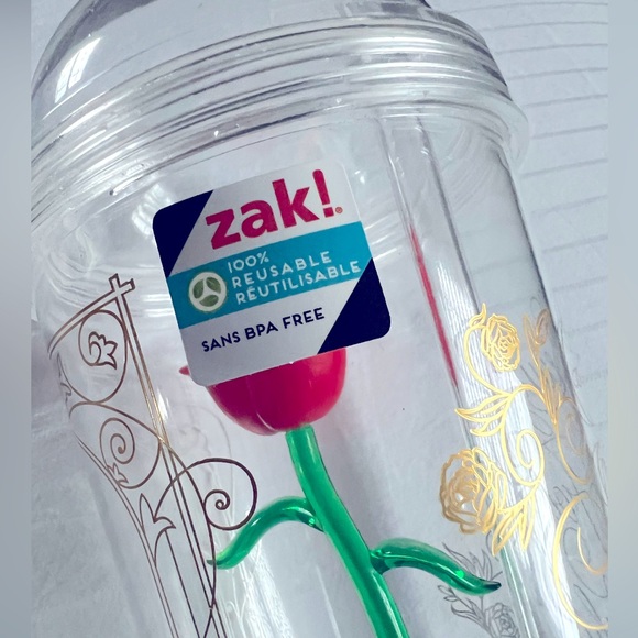 Beauty and the Beast with Rose Reusable Cup - Picture 4 of 7